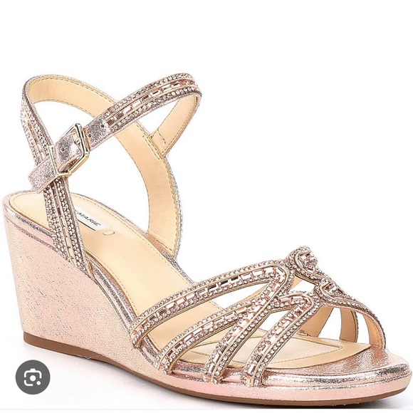 Alex Marie Rose Gold Wedge - Picture 1 of 13